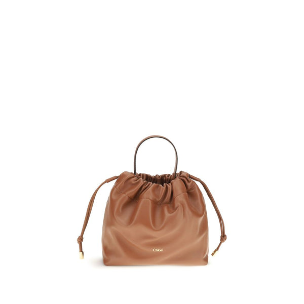 Chloé 100% Lamb Ovis Aries shoulder bag in brown