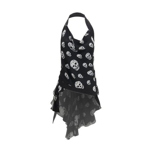 Alexander McQueen 100% Silk scarf in black