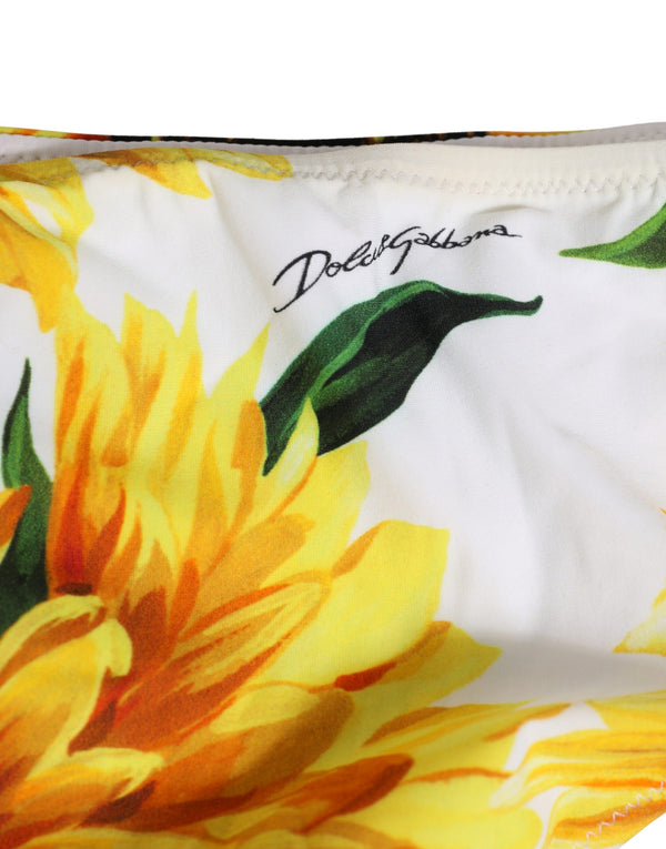 Dolce & Gabbana 75% Nylon bikini bottom in yellow