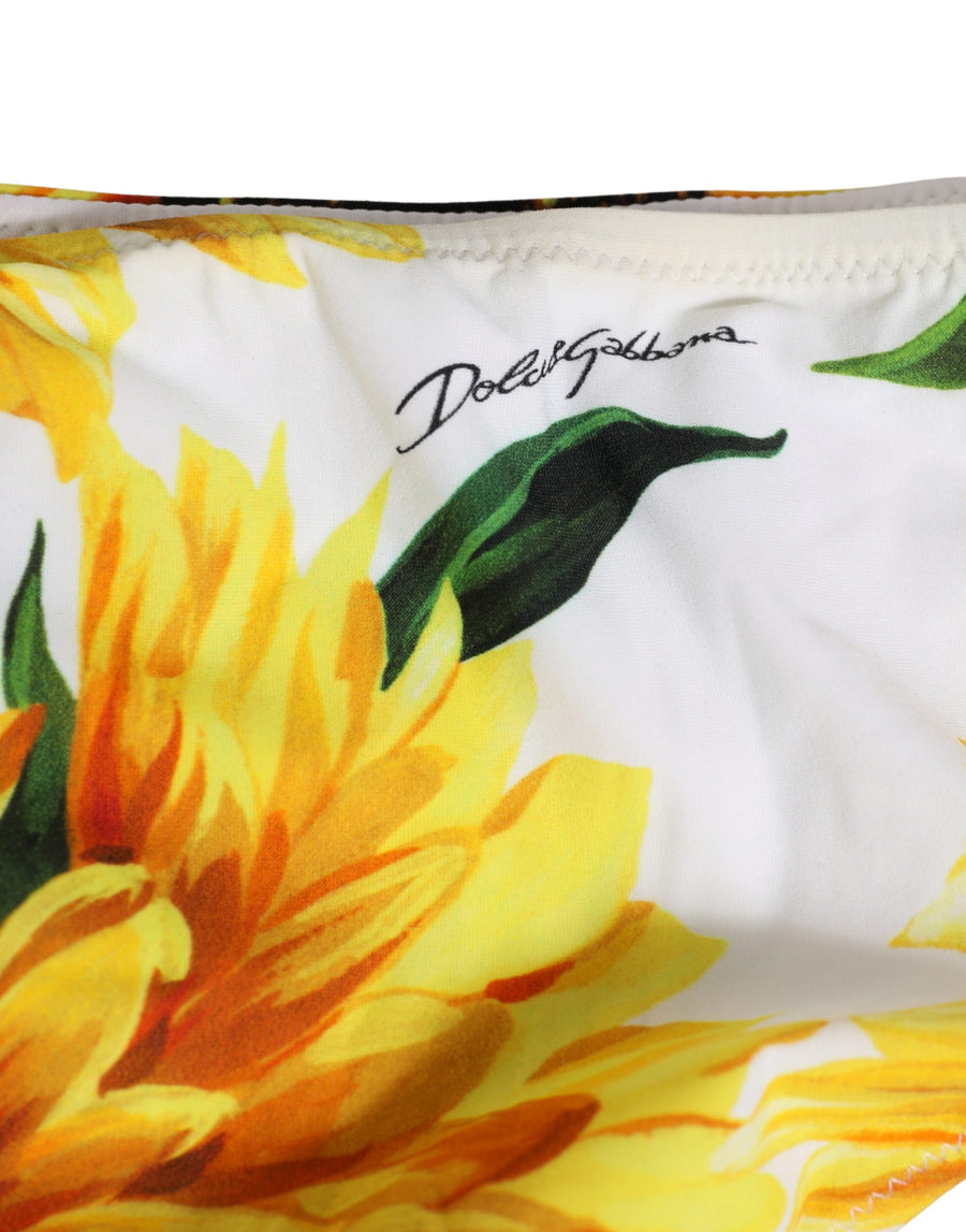 Dolce & Gabbana 75% Nylon bikini bottom in yellow
