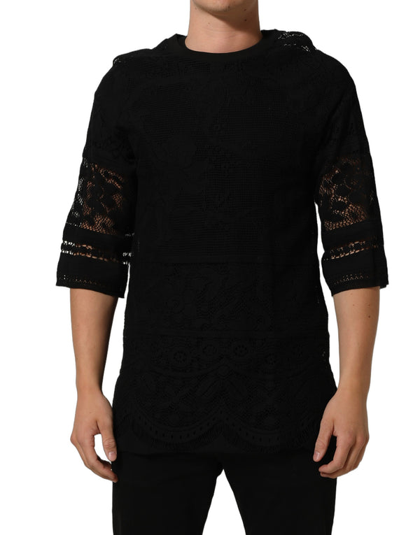 Dolce & Gabbana 90% Cotton t-shirt in black