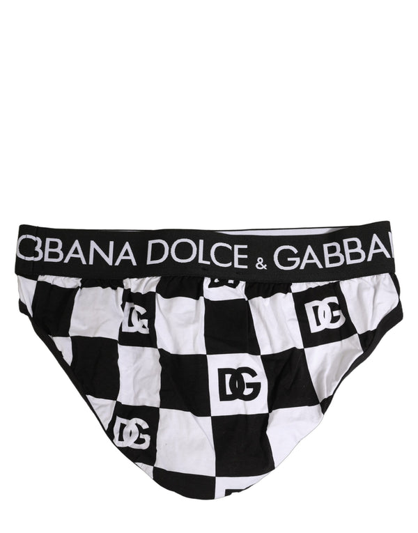Dolce & Gabbana 92% Cotton midi brief in black
