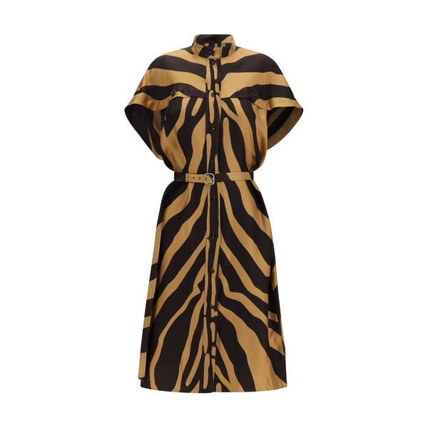 Ferragamo 96% Viscose 4% Elastane dress in multicolor