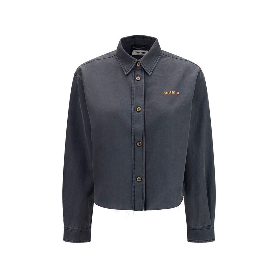 Miu Miu 100% Cotton shirt in gray