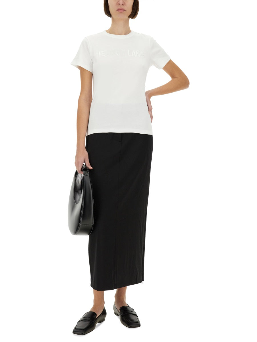 T-Shirt With Logo White Cotton T-shirts
