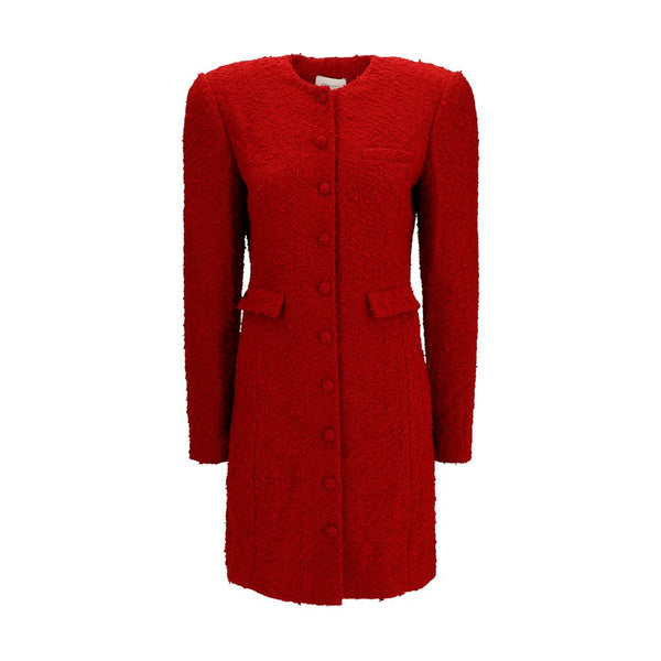 Magda Butrym 53% Polyamide 47% Wool Ovis Aries coat in red