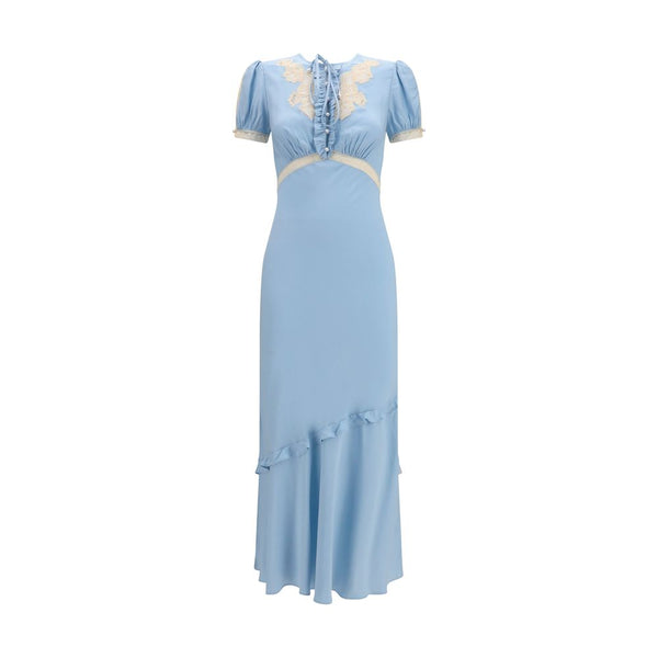 Self-Portrait 100% Viscose dress in blue
