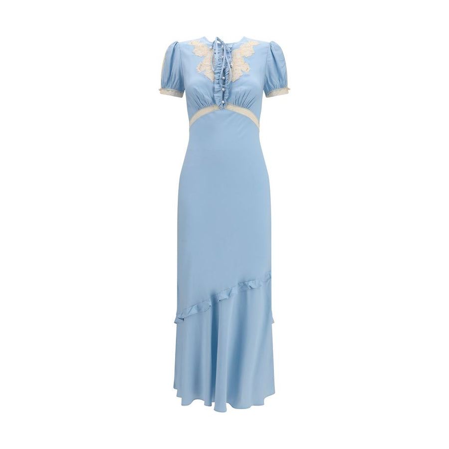 Self-Portrait 100% Viscose dress in blue