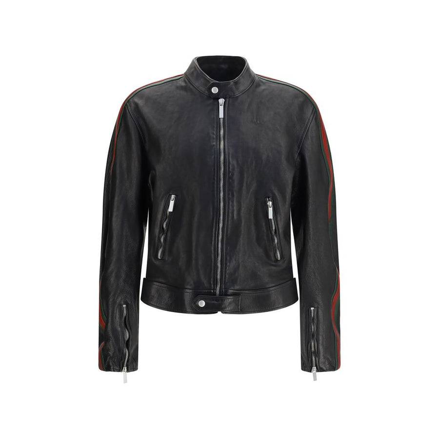 Gucci 100% Buffalo Leather jacket in black