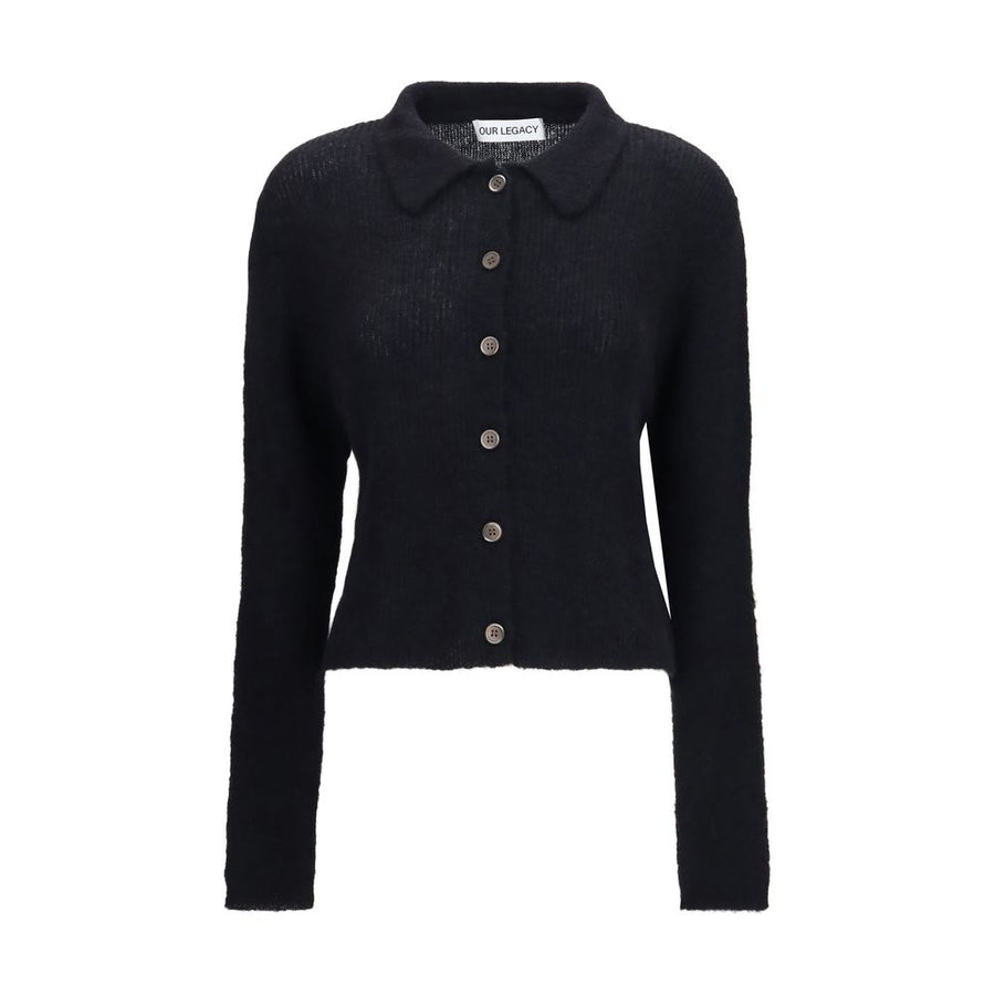 Our Legacy 55% Alpaca Vicugna Pacos cardigan in black