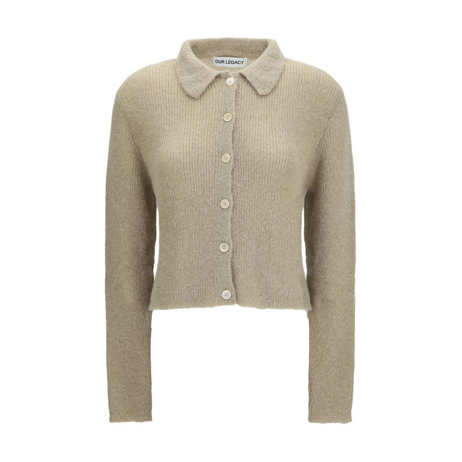 Our Legacy 55% Alpaca Vicugna Pacos cardigan in beige