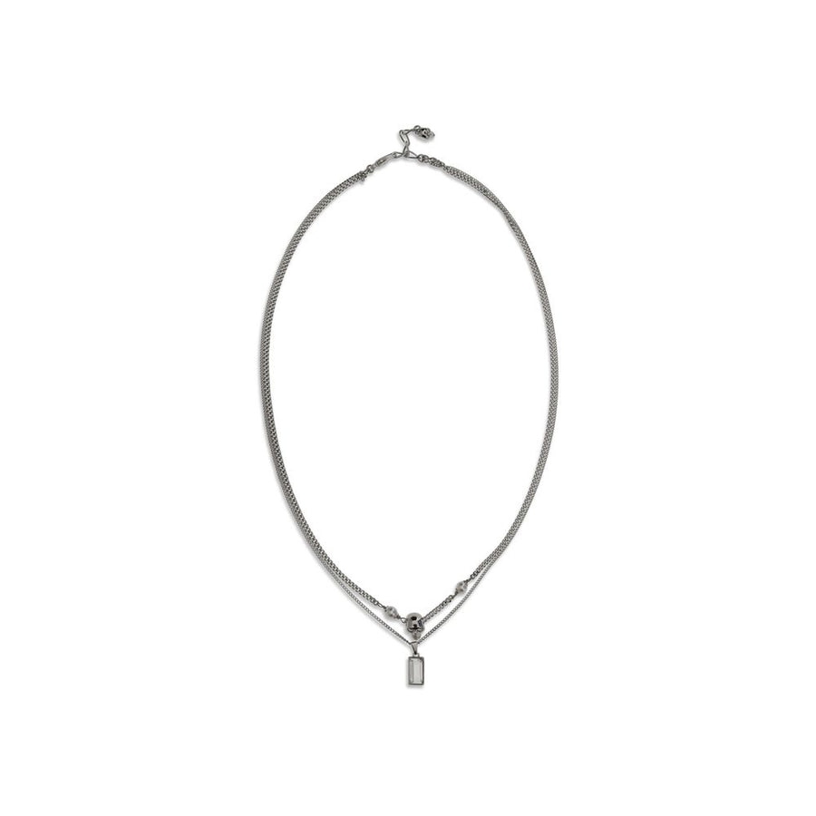 Alexander McQueen 100% Brass necklace in silver