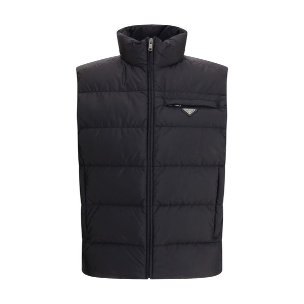 Prada Outer 100% Recycled Polyamide vest in black