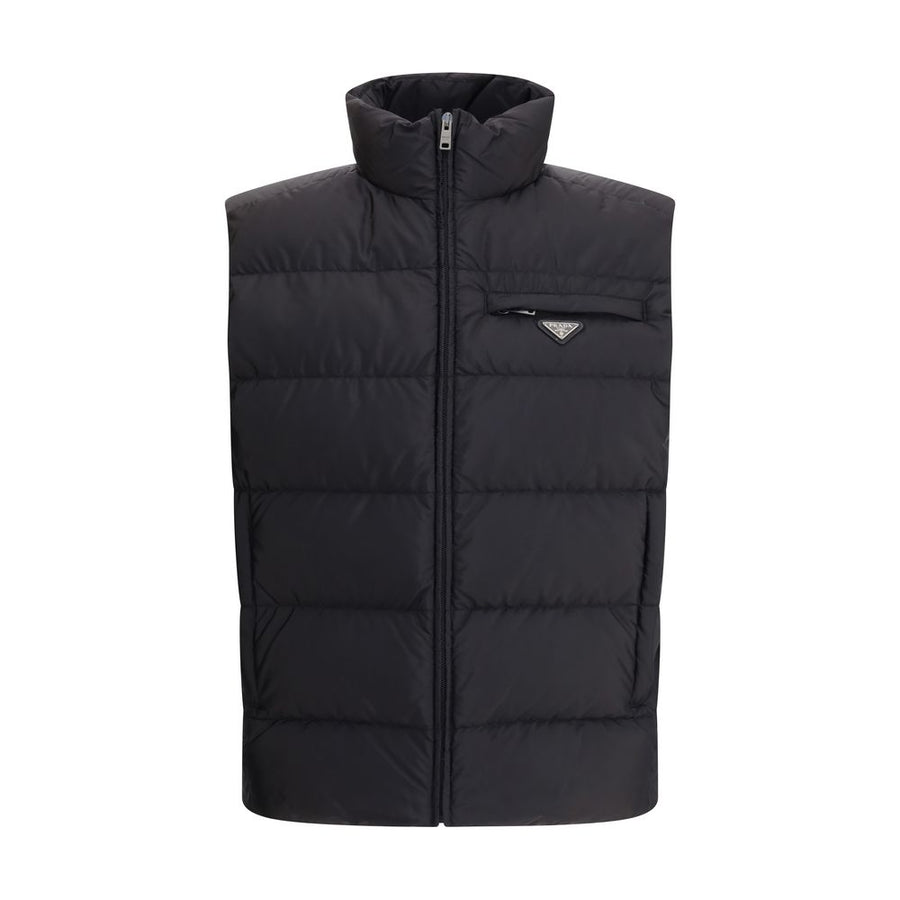 Prada Outer 100% Recycled Polyamide vest in black