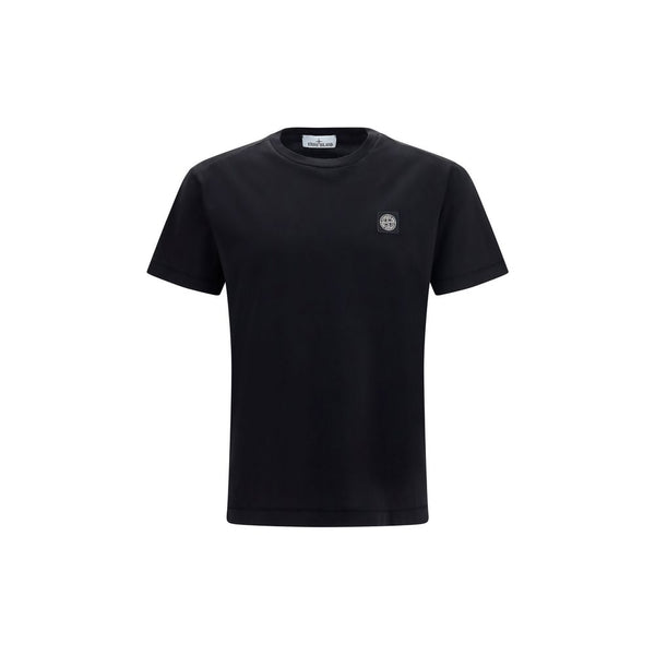 Stone Island 100% Cotton t-shirt in black
