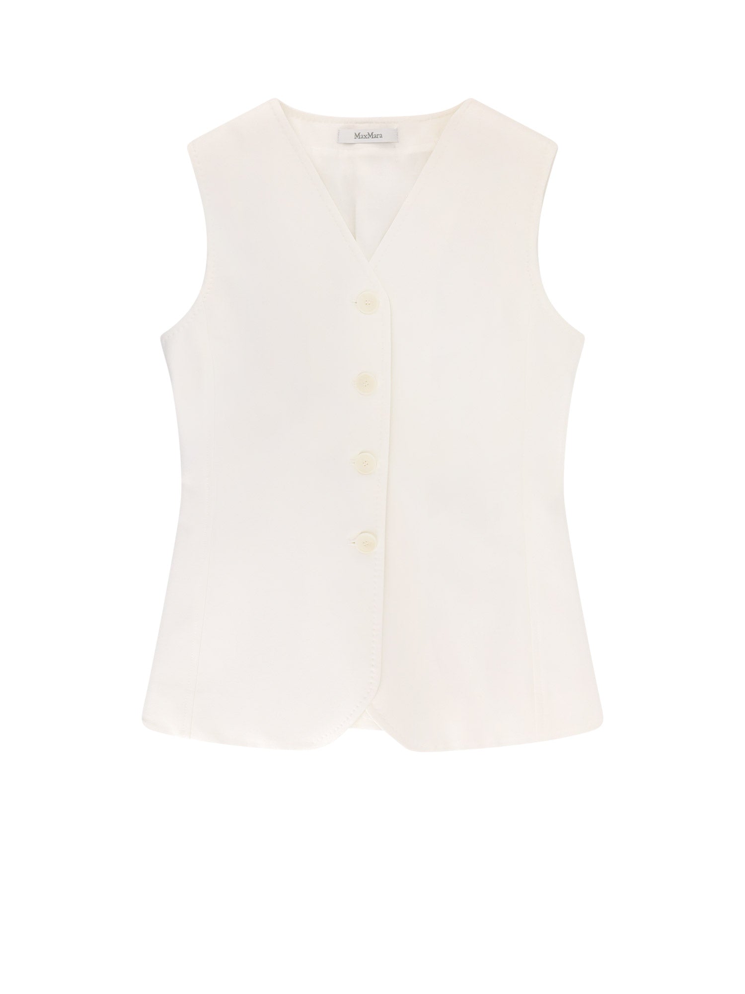 Max Mara Jackets White Viscosa Poliammide Elastan