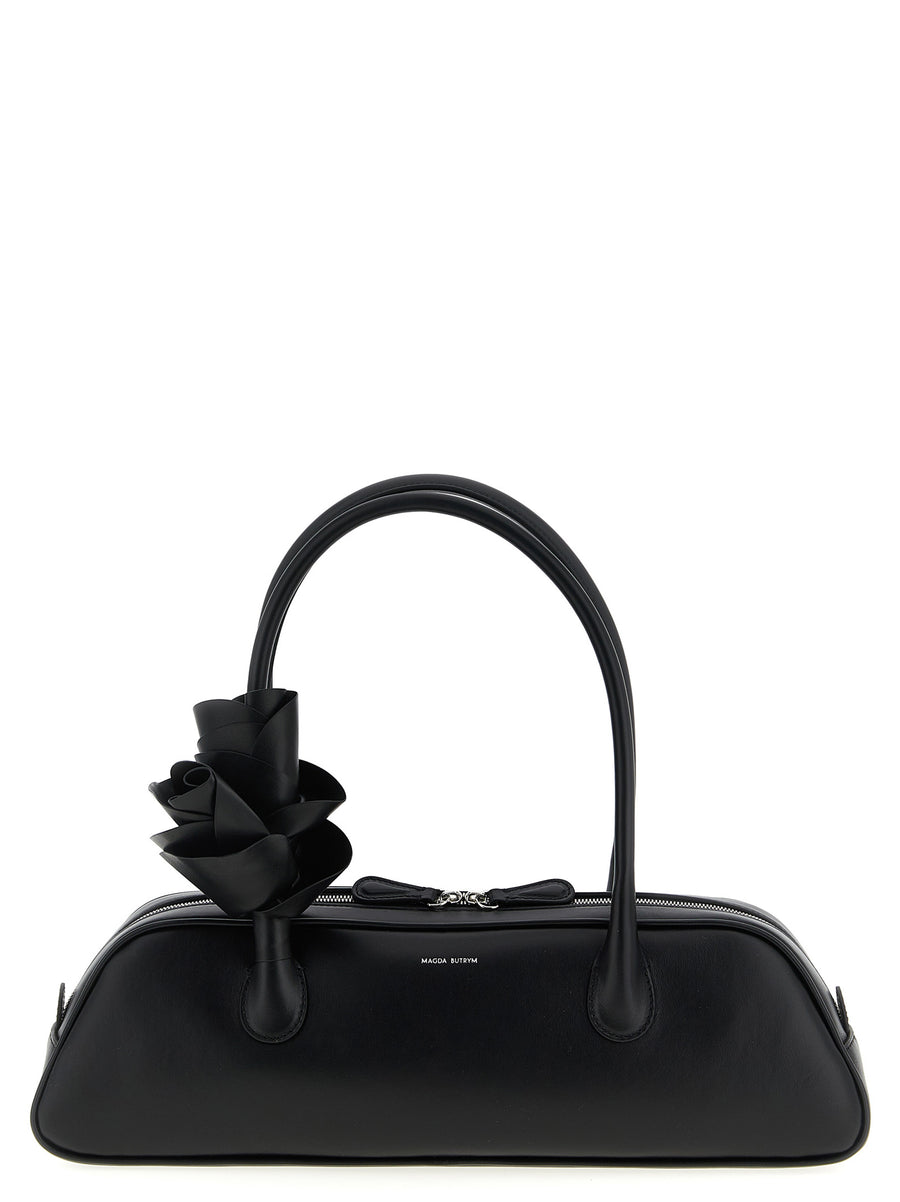 Magda Butrym 100% calfskin leather shoulder bag in black