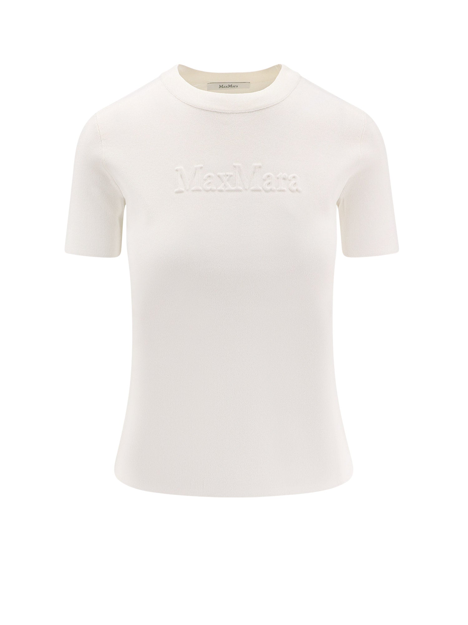 Max Mara T-shirts and Polos White Viscosa Poliammidica