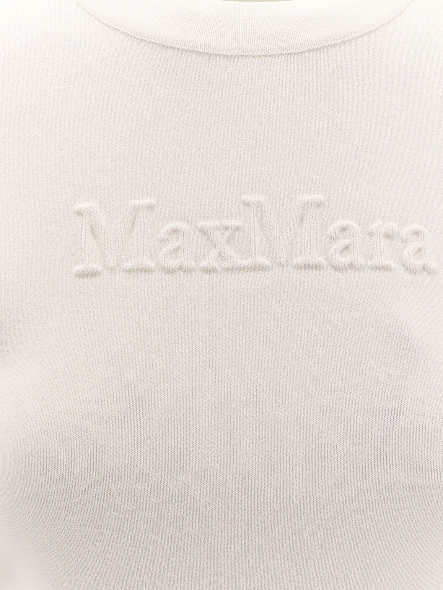 Max Mara T-shirts and Polos White Viscosa Poliammidica