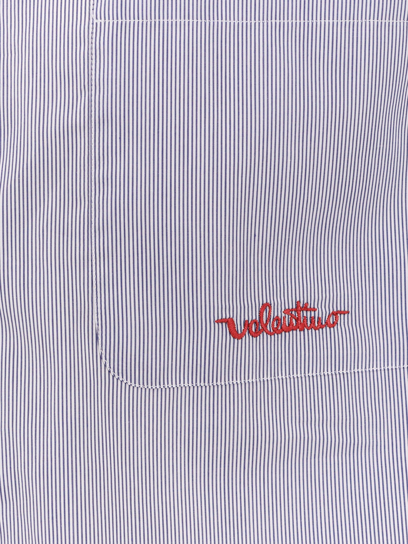 Valentino Shirts Riga Azzurra E Bianco Cotton