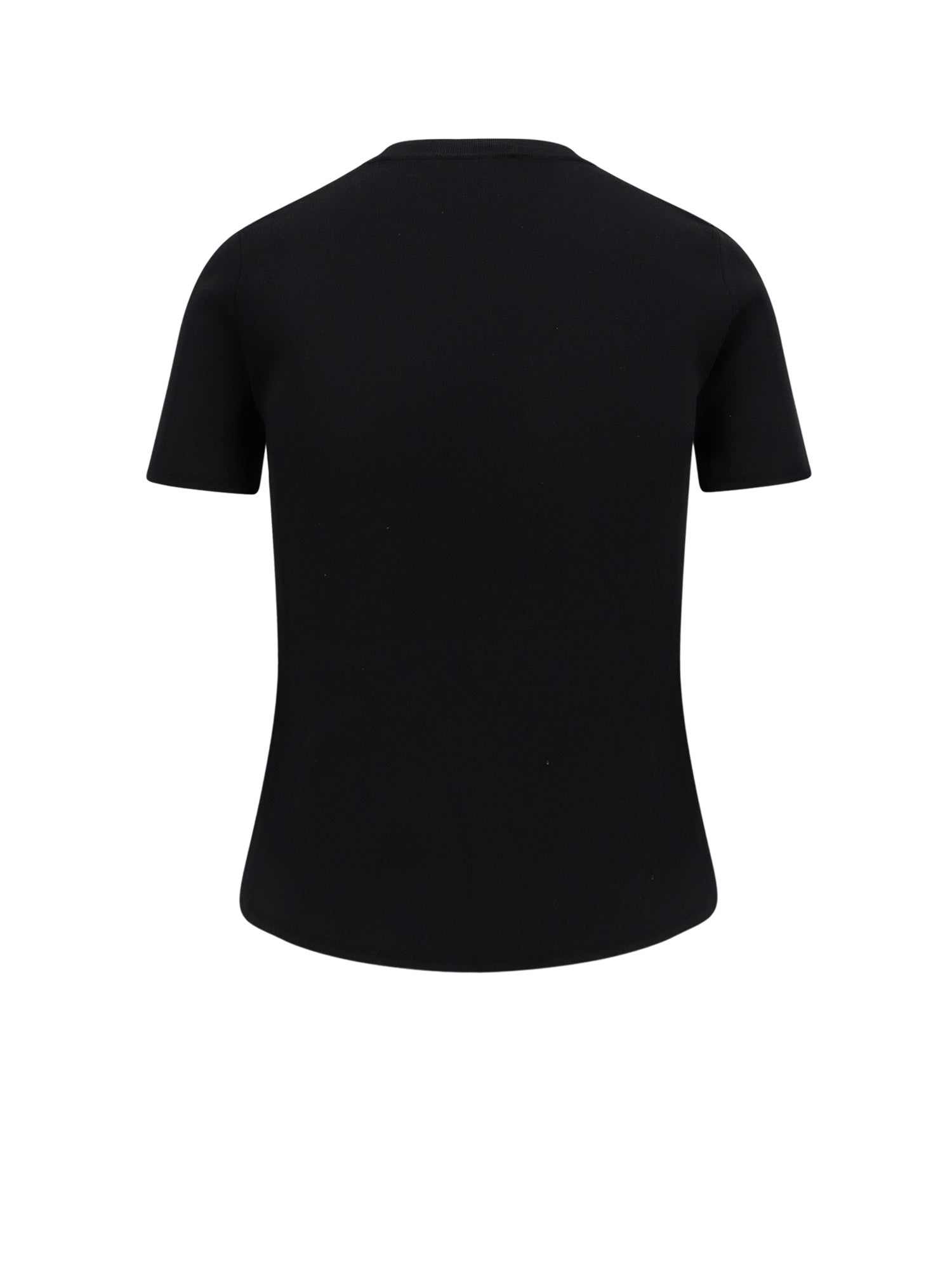 Max Mara T-shirts and Polos Black Viscosa Poliammidica