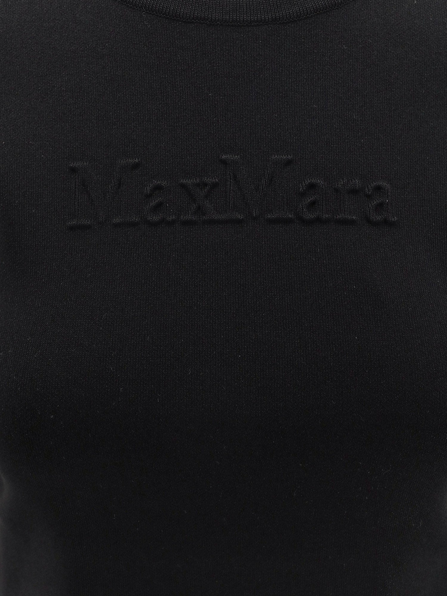 Max Mara T-shirts and Polos Black Viscosa Poliammidica