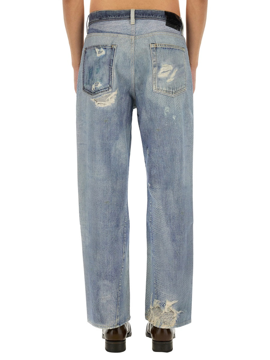 Jeans Third Cut Denim Blue