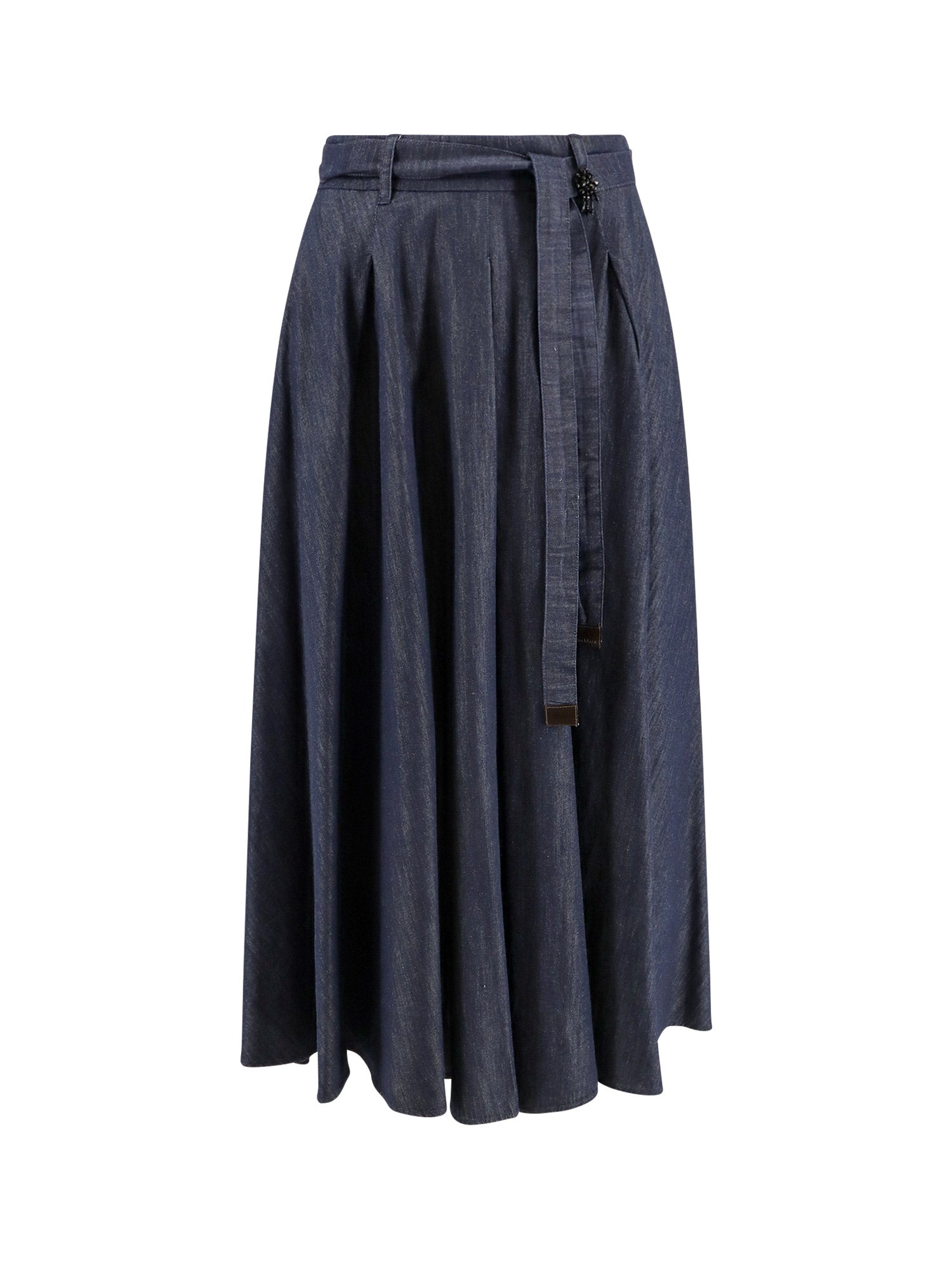 Max Mara Skirts Blue Cotone