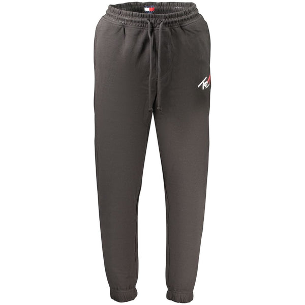 Black Cotton Mens Trousers