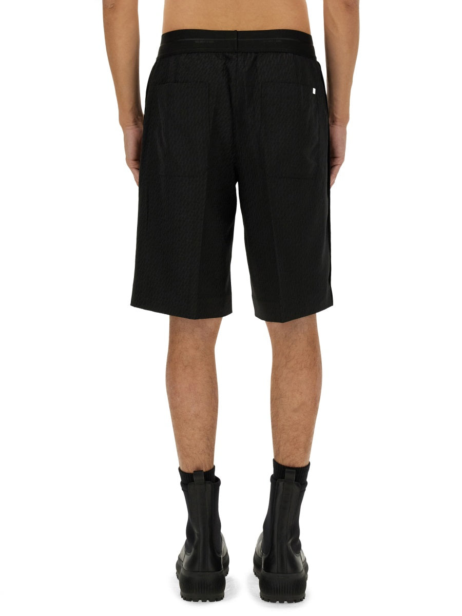 Short Car Tailored Black Polyester