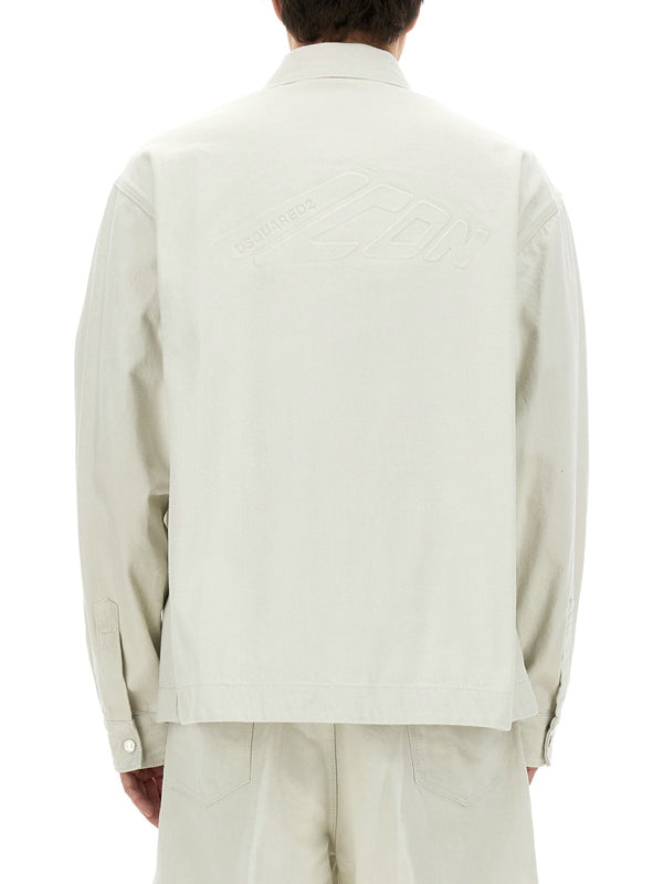 Overshirt Ivory Cotton Jacket