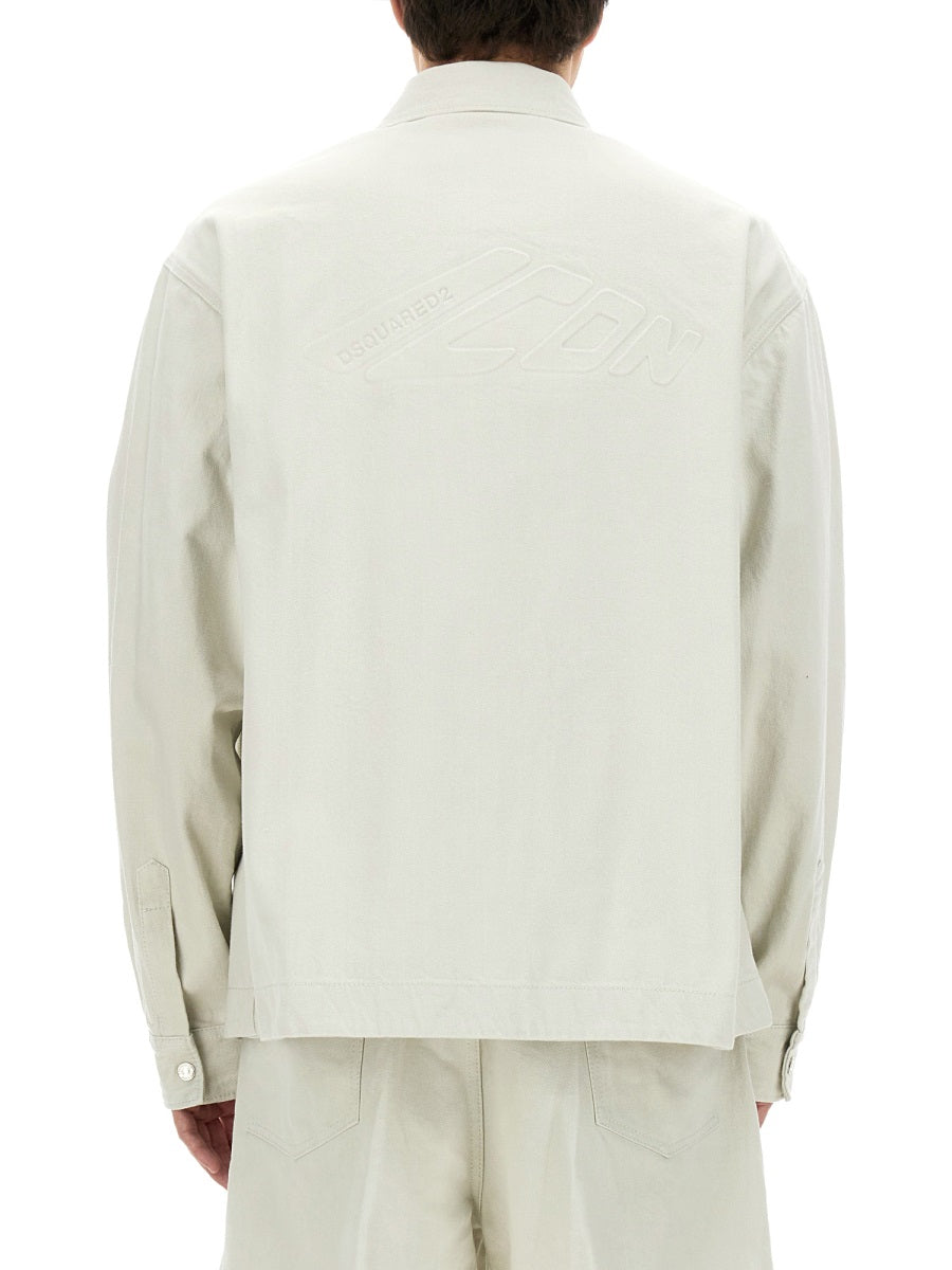 Overshirt Ivory Cotton Jacket
