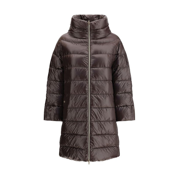Herno 100% Polyester down jacket in brown