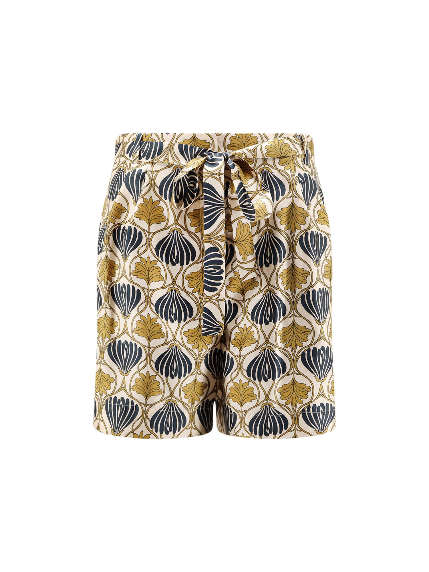 Max Mara Shorts Dark Yellow Seta