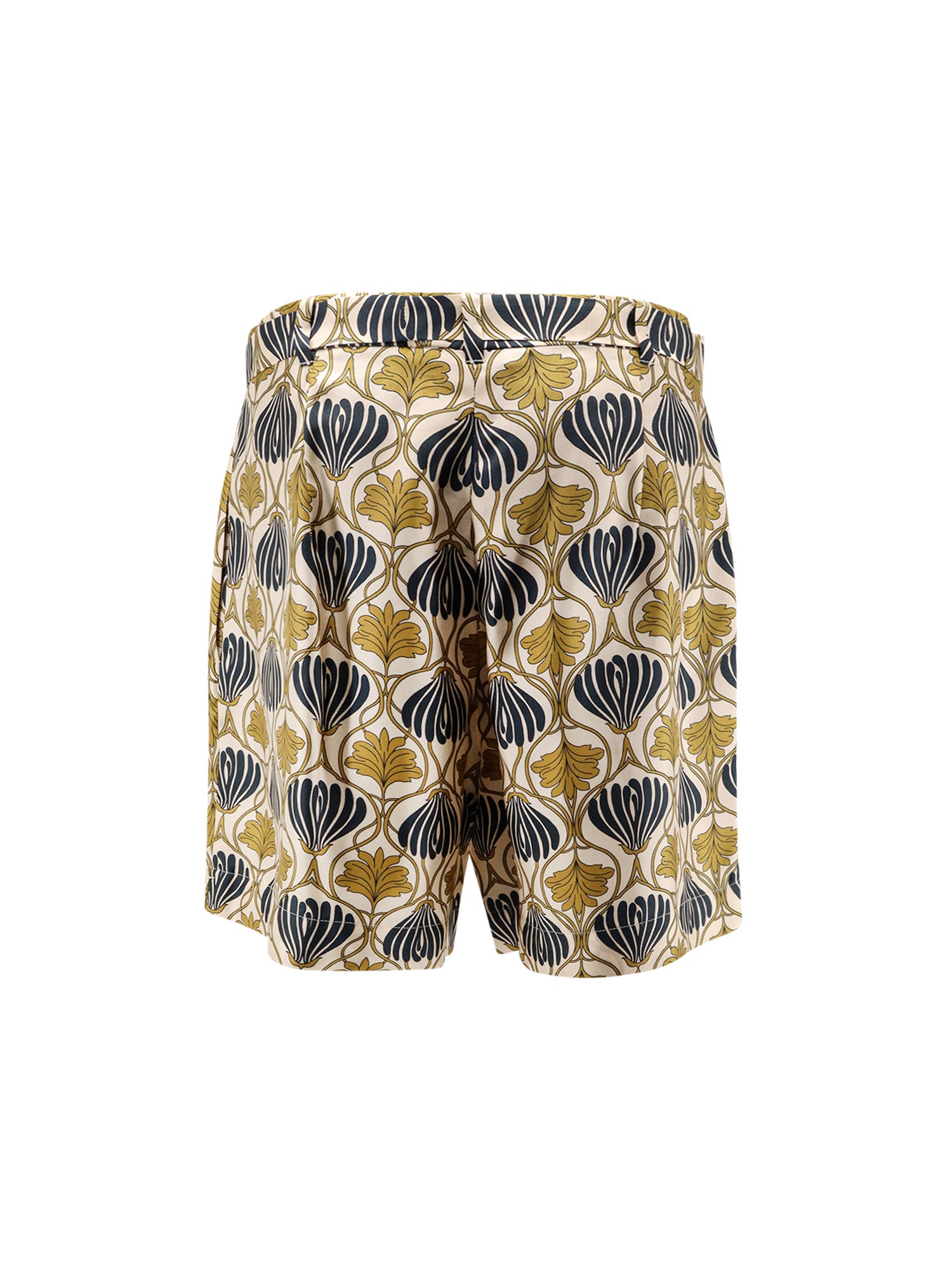 Max Mara Shorts Dark Yellow Seta