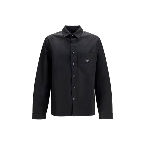 Prada 100% Recycled Polyamide shirt in black
