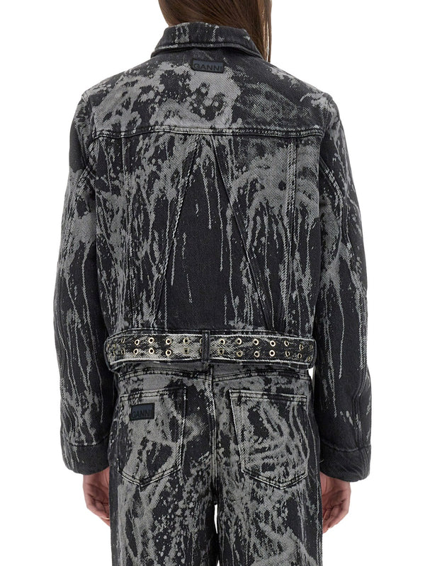 Heavy Denim Jacket Black Organic Cotton