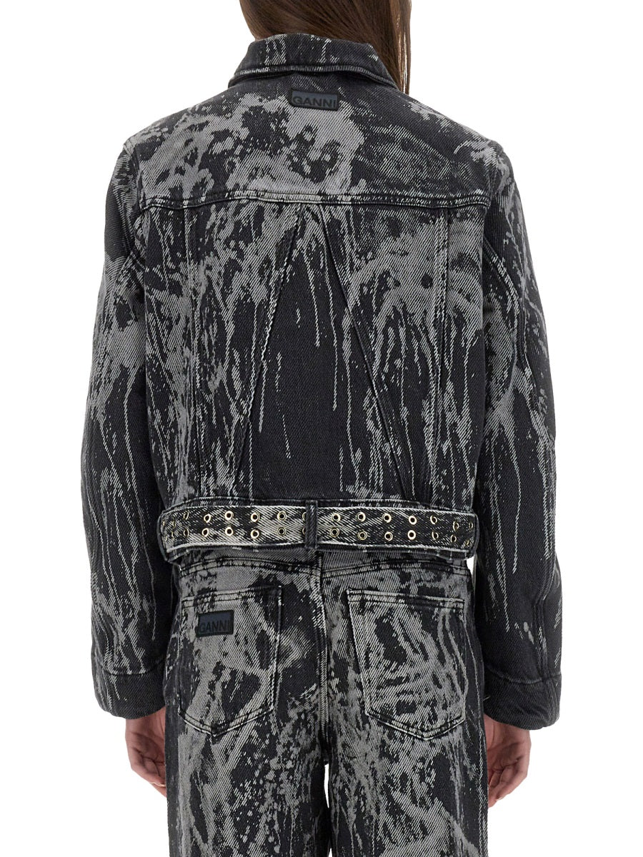 Heavy Denim Jacket Black Organic Cotton
