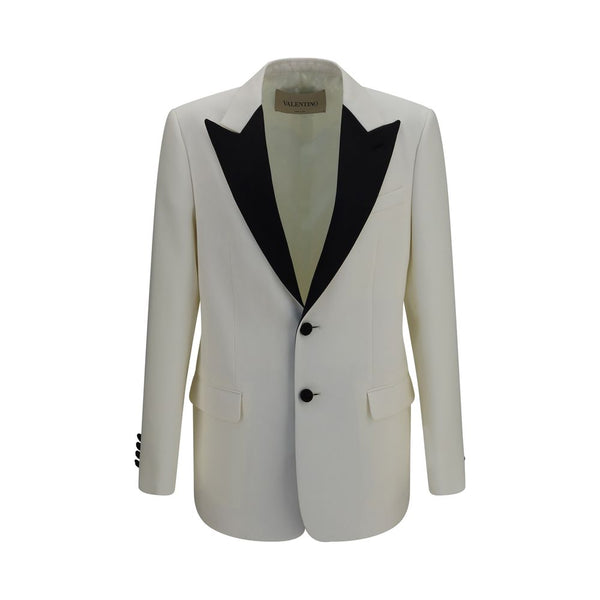 Valentino Garavani 100% Merino Wool blazer in white