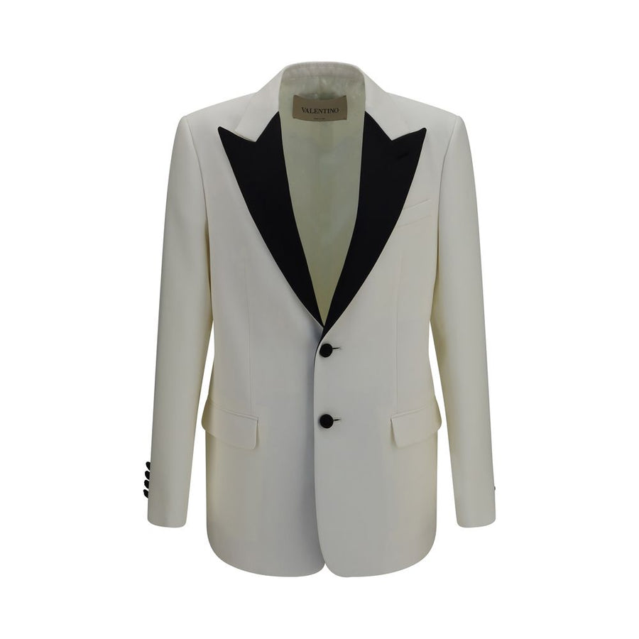 Valentino Garavani 100% Merino Wool blazer in white