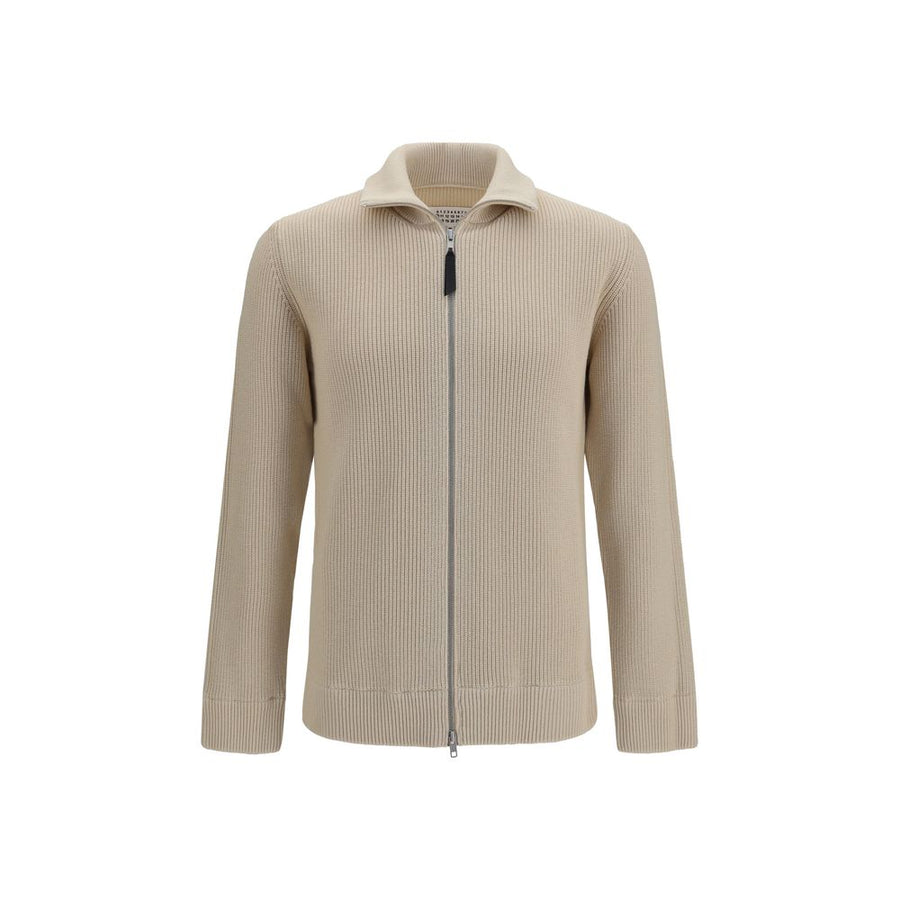 Maison Margiela 40% Wool Ovis Aries cardigan in beige