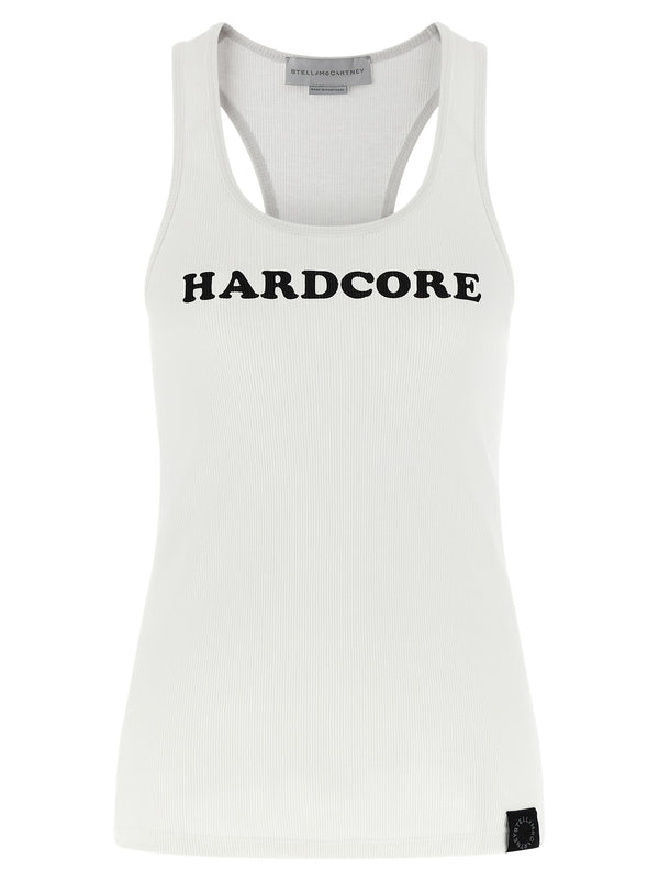 Stella McCartney 97% cotton tank top in white
