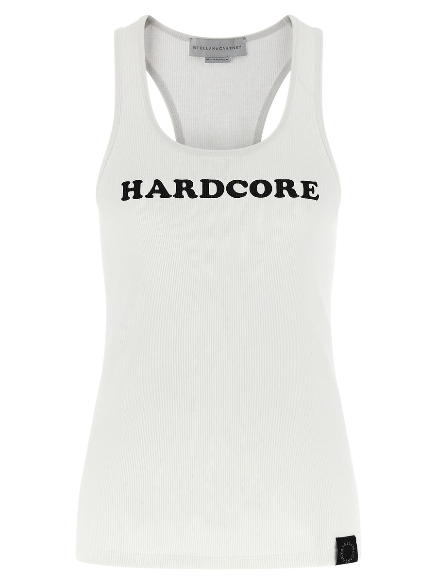 Stella McCartney 97% cotton tank top in white