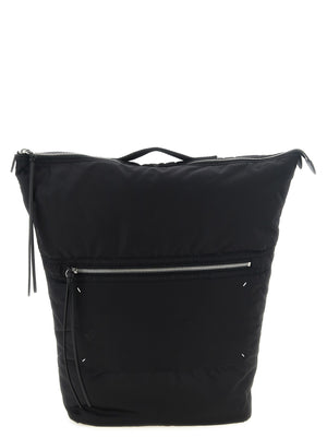 Maison Margiela 100% polyamide backpack in black