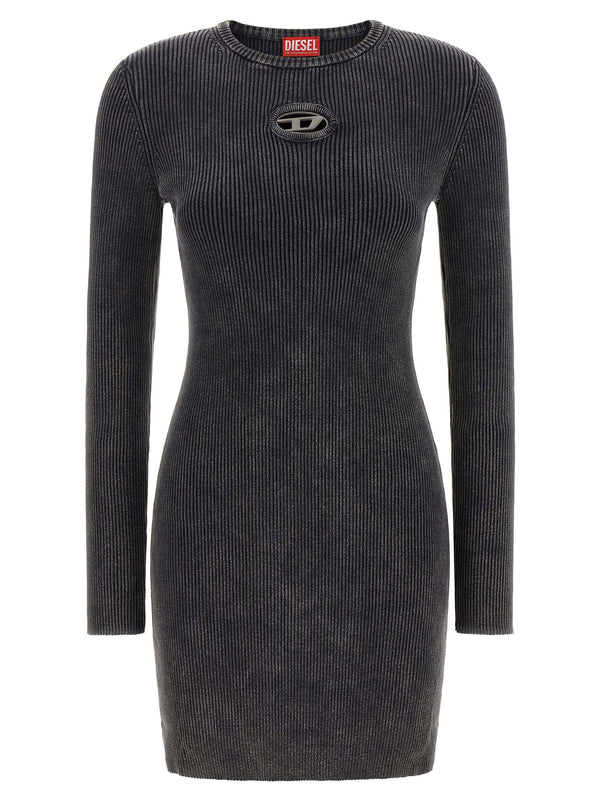 Black Cotton Short Dress