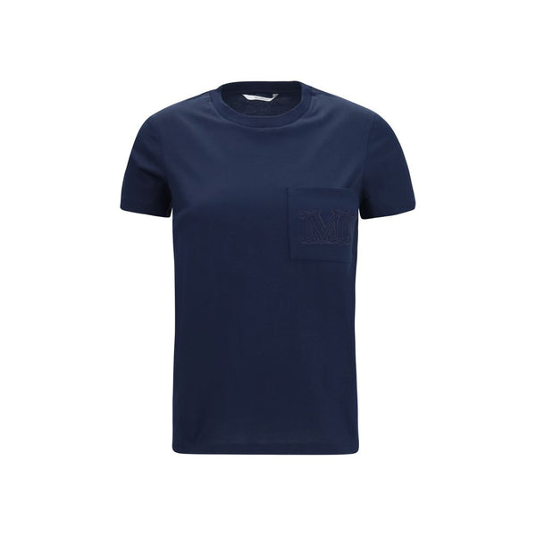 Max Mara 100% Cotton t-shirt in navy