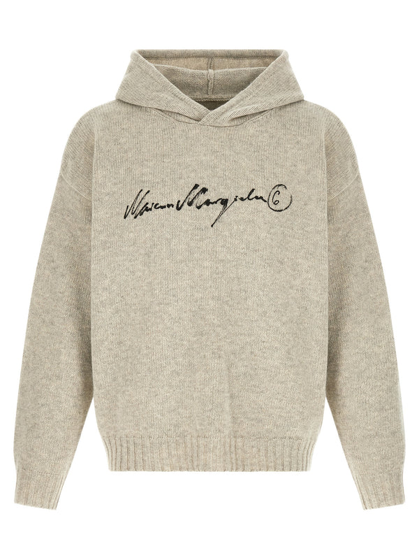 MM6 Maison Margiela 80% wool hoodie in gray