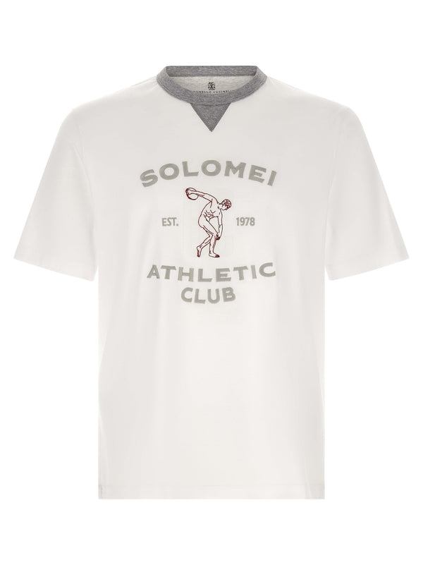 Brunello Cucinelli Pure cotton jersey t-shirt in white