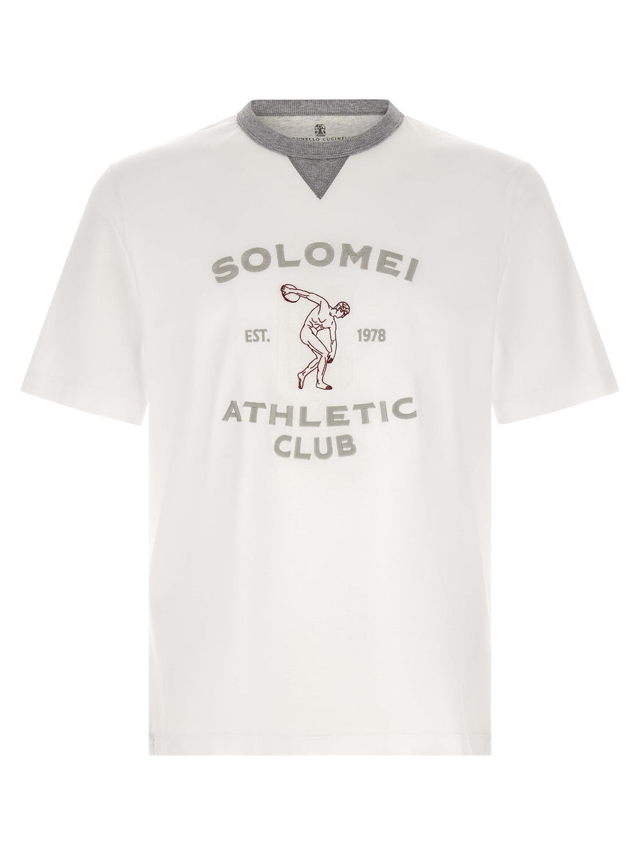 Brunello Cucinelli Pure cotton jersey t-shirt in white
