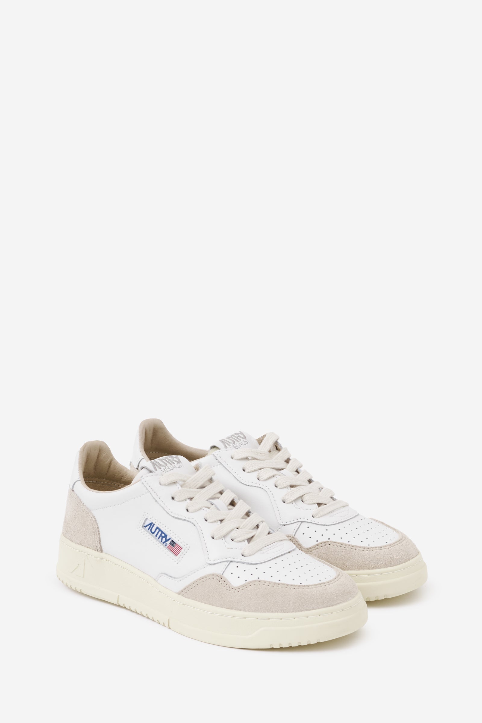 01 LOW Sneakers White Leather Scarpe
